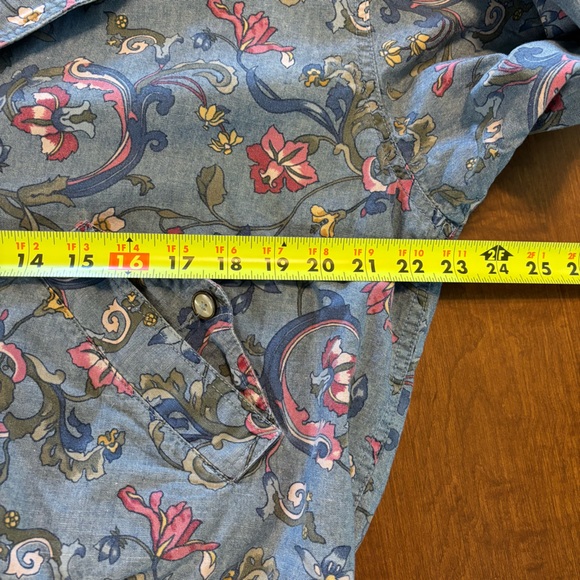 80s/90s vtg floral jacket with lapel, size large - Picture 10 of 13